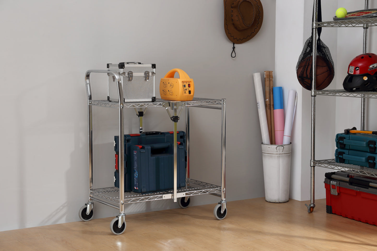 Folding Service Cart