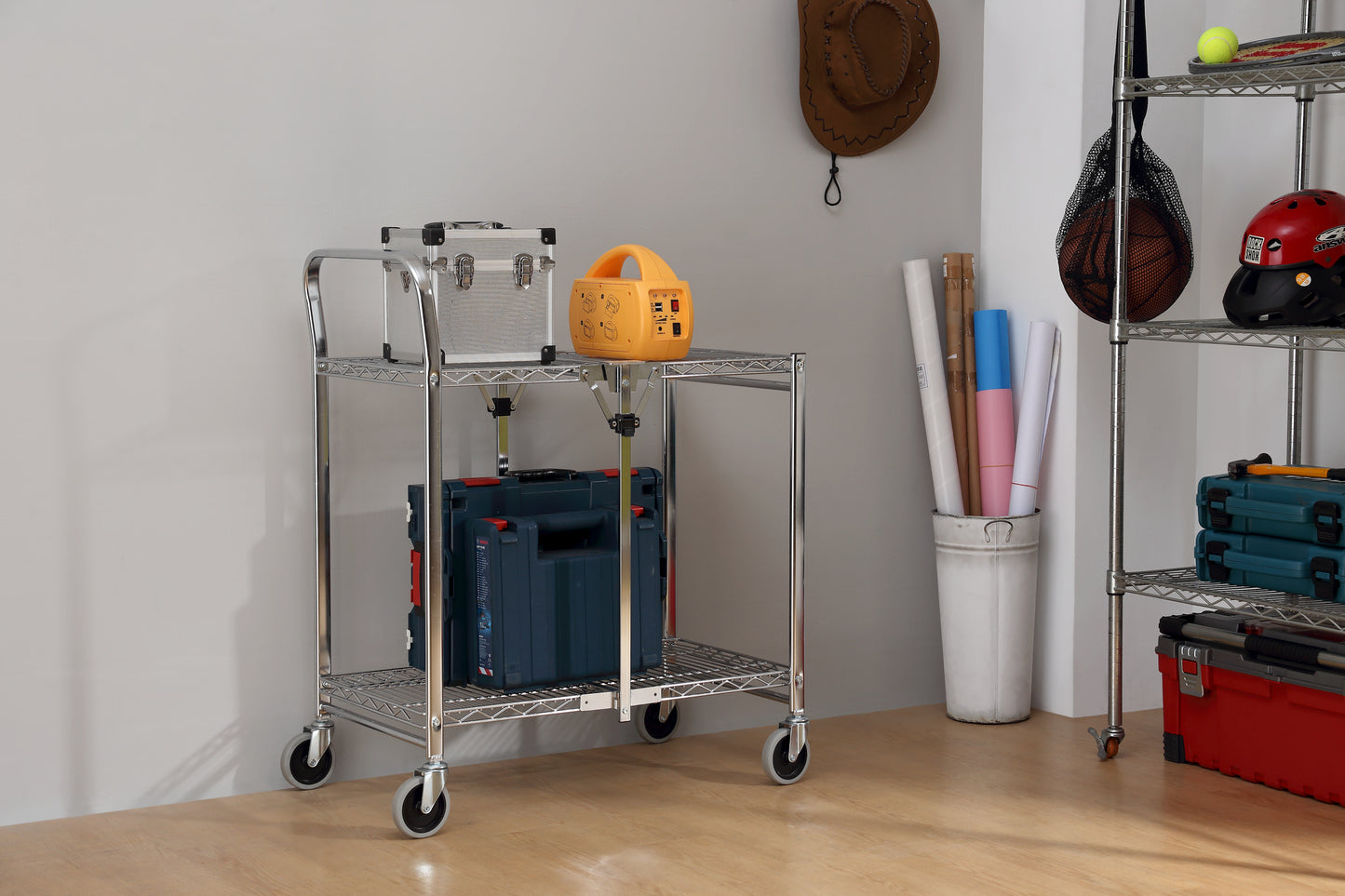 Folding Service Cart