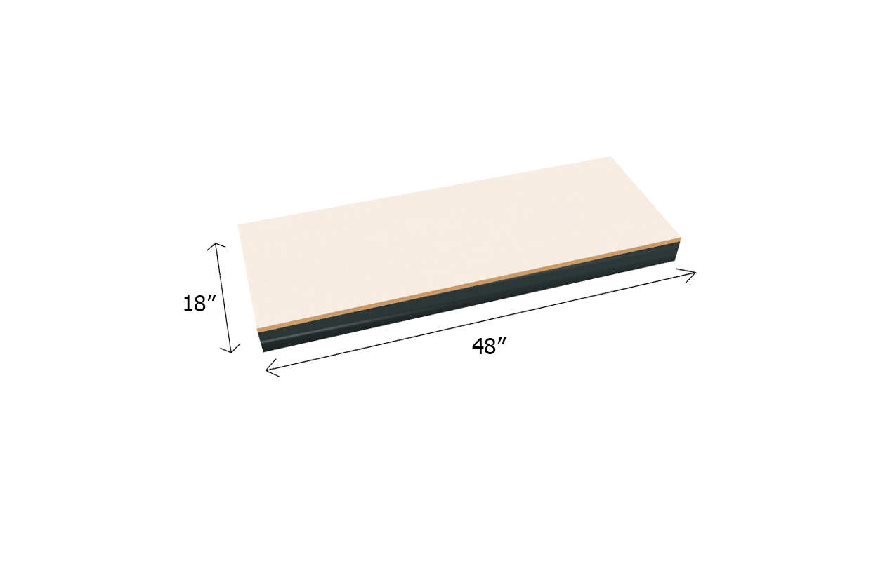 Bulk Shelving Extra Shelf 1000 lb. Capacity - Laminated Board Decking