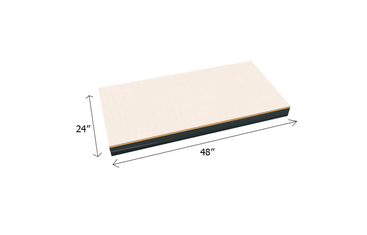 Bulk Shelving Extra Shelf 1000 lb. Capacity - Laminated Board Decking