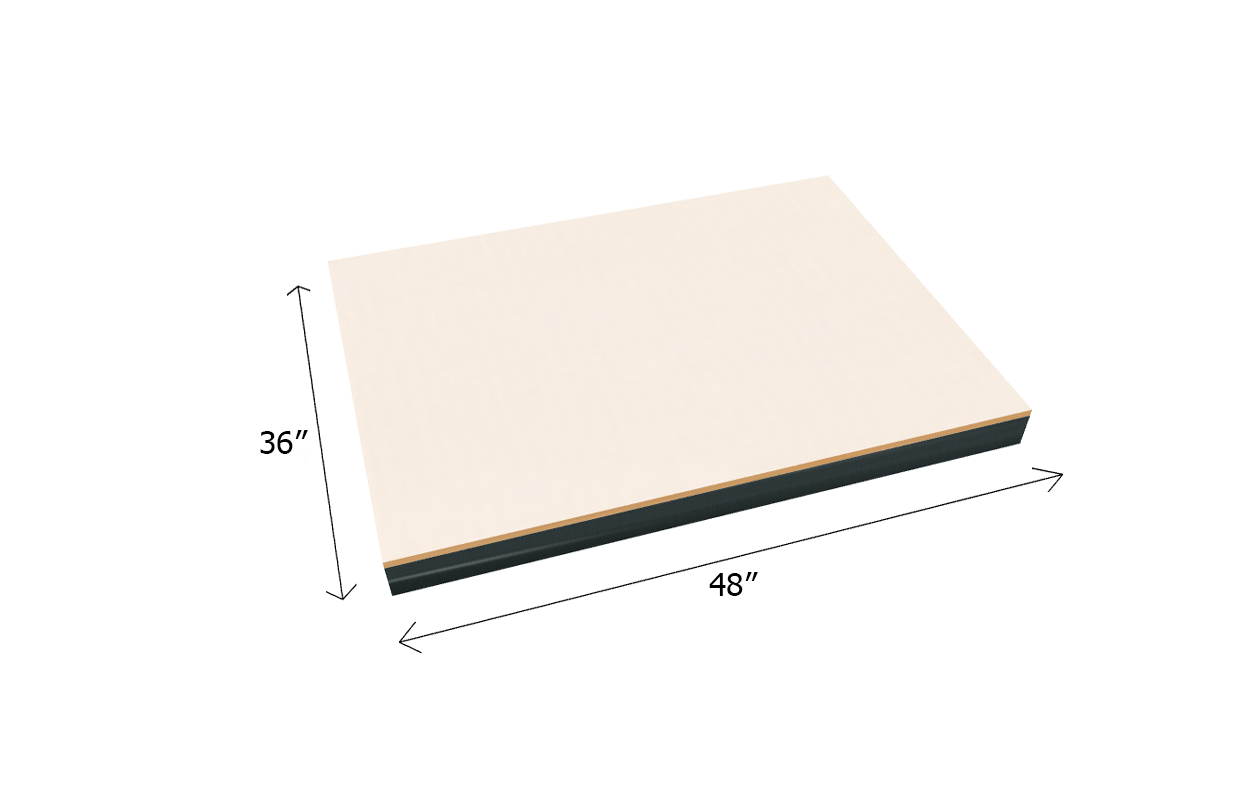 Estantería a granel con estante adicional de 1500 lb de capacidad - Tarima de tablero laminado de 3/4"