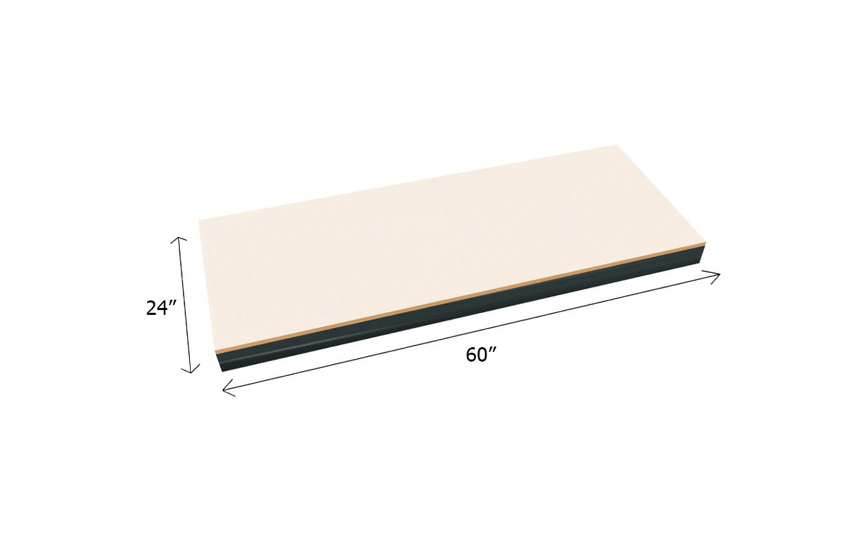 Estantería a granel con estante adicional de 1500 lb de capacidad - Tarima de tablero laminado de 3/4"