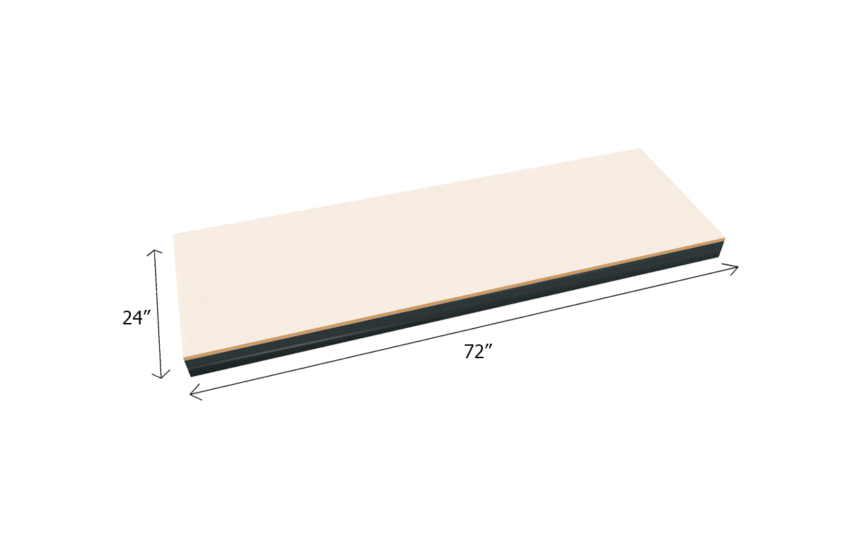 Bulk Shelving Extra Shelf 1000 lb. Capacity - Laminated Board Decking