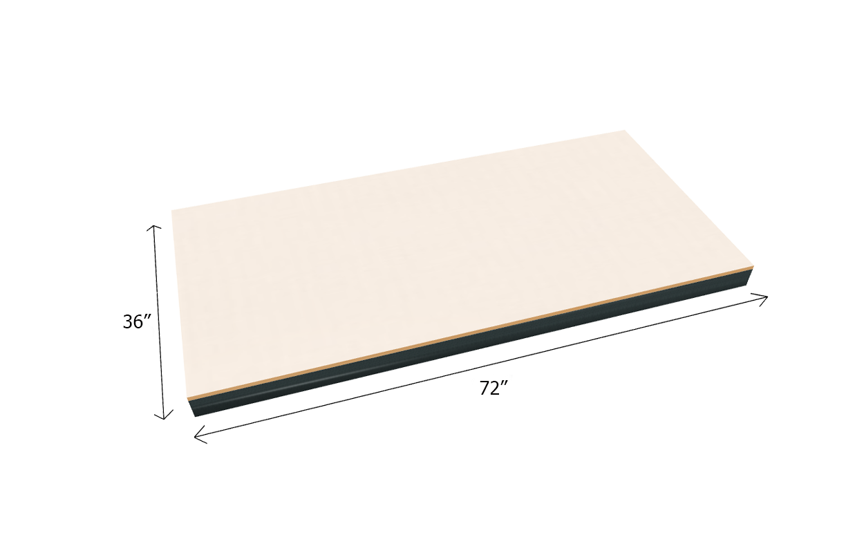 Estantería a granel con estante adicional de 1500 lb de capacidad - Tarima de tablero laminado de 3/4"