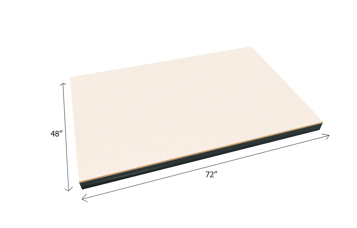 Estantería a granel con estante adicional de 1500 lb de capacidad - Tarima de tablero laminado de 3/4"