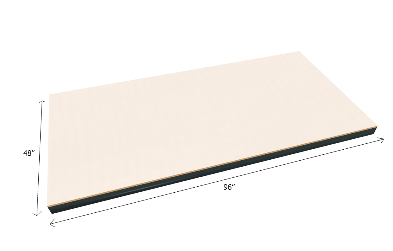 Estantería a granel con estante adicional de 1000 lb de capacidad - Tarima de tablero laminado