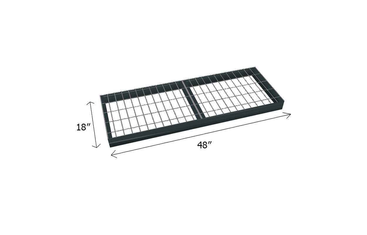 Bulk Shelving Extra Shelf 1000 lb. Capacity - Wire Mesh Decking