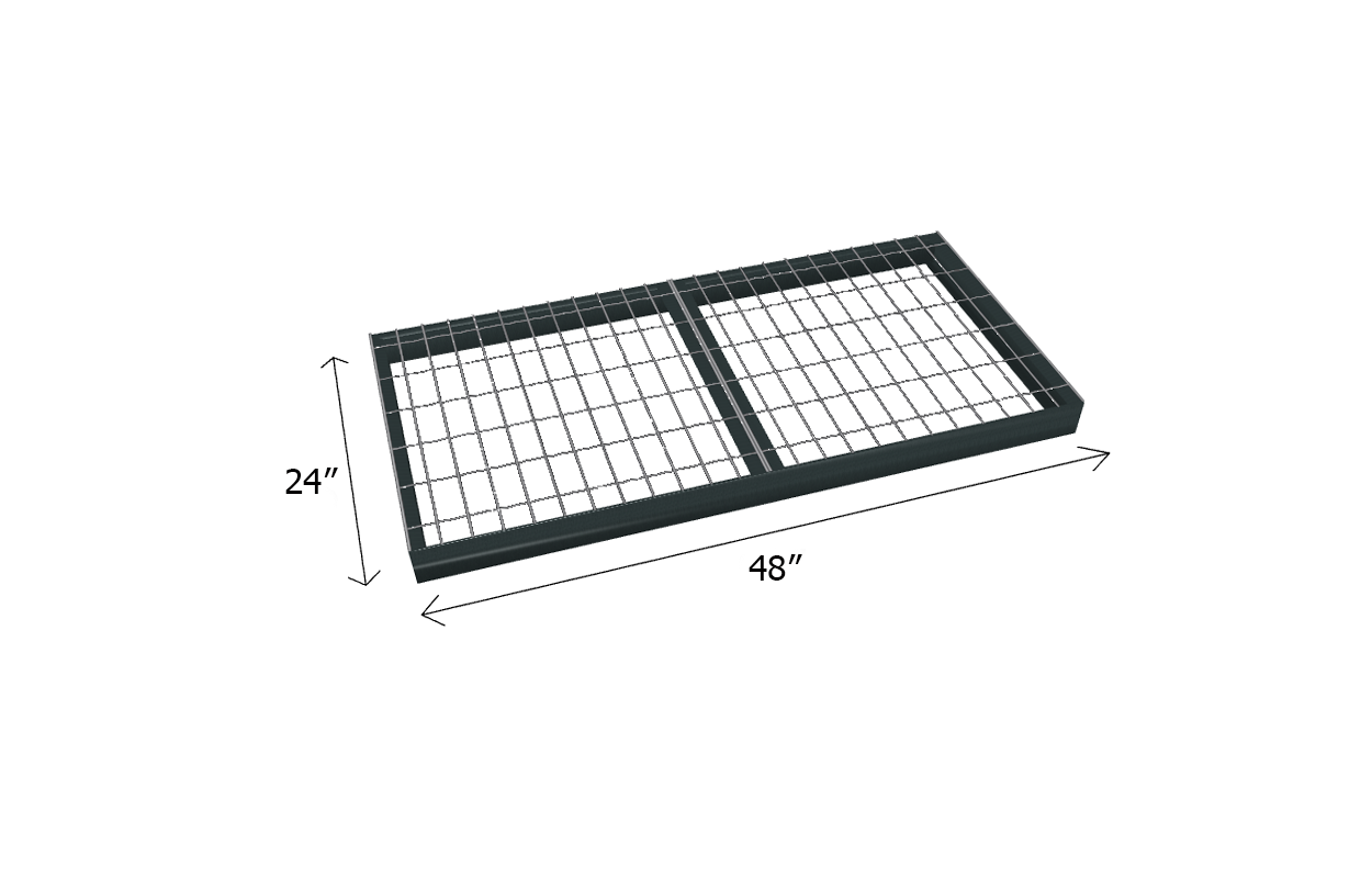 Bulk Shelving Extra Shelf 1000 lb. Capacity - Wire Mesh Decking