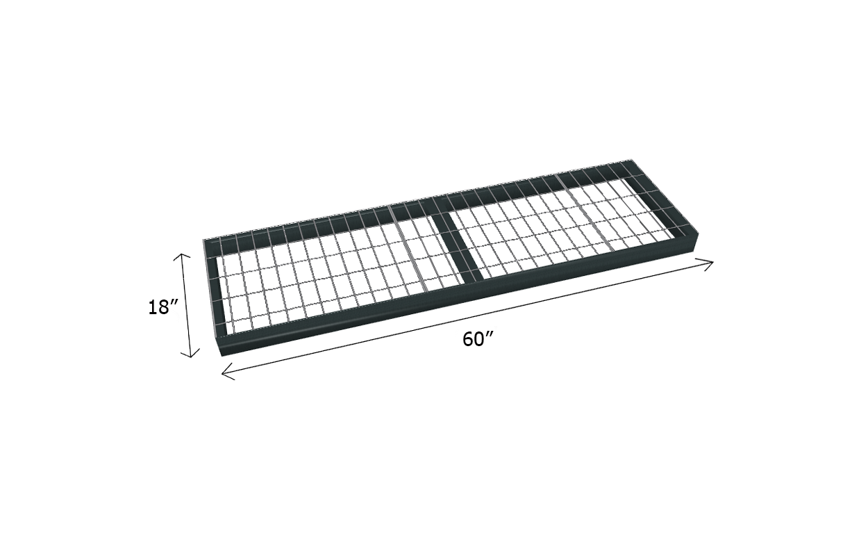 Bulk Shelving Extra Shelf 1000 lb. Capacity - Wire Mesh Decking