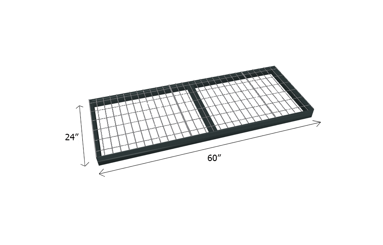 Bulk Shelving Extra Shelf 1000 lb. Capacity - Wire Mesh Decking