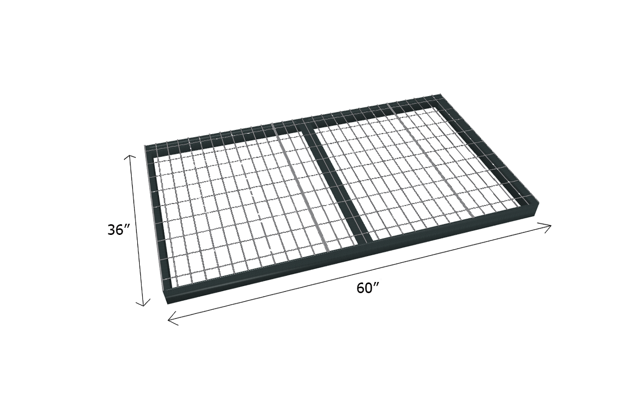 Bulk Shelving Extra Shelf 1000 lb. Capacity - Wire Mesh Decking