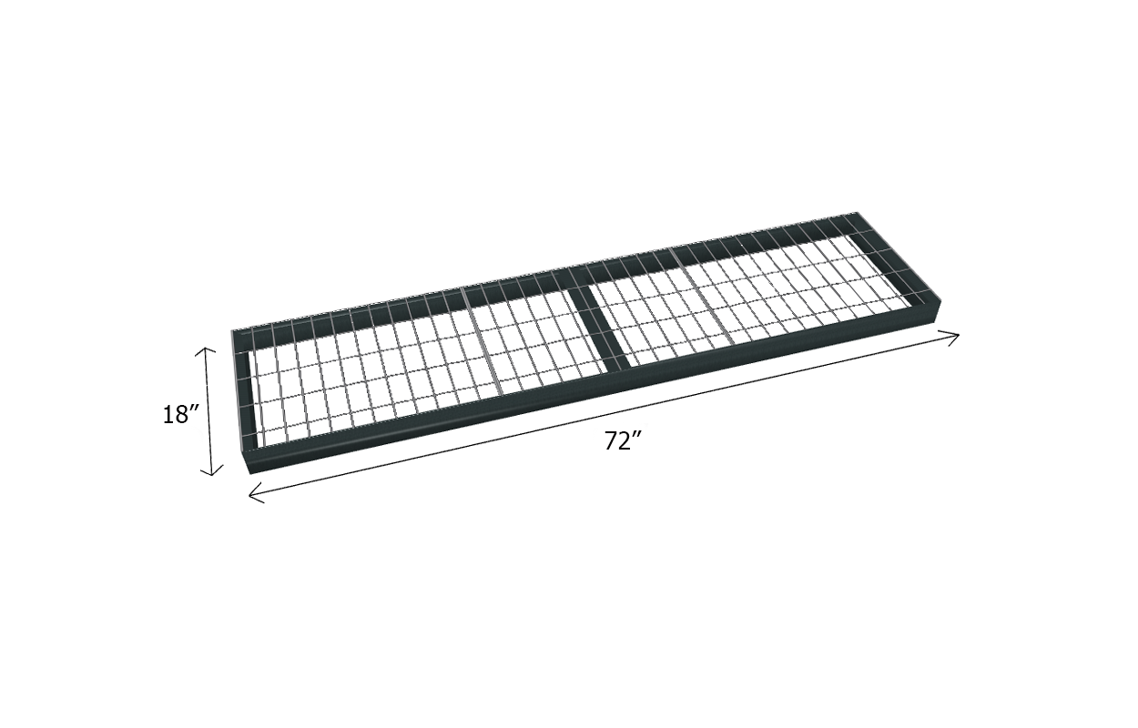 Bulk Shelving Extra Shelf 1000 lb. Capacity - Wire Mesh Decking