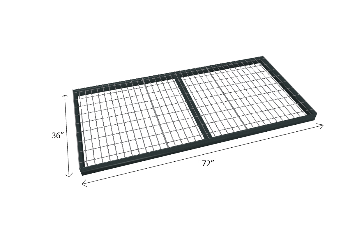 Bulk Shelving Extra Shelf 1000 lb. Capacity - Wire Mesh Decking