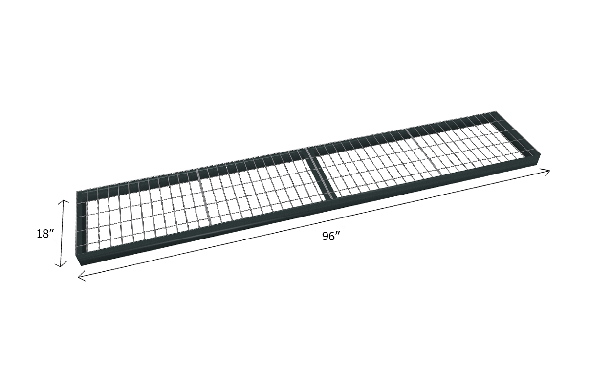 Bulk Shelving Extra Shelf 1000 lb. Capacity - Wire Mesh Decking