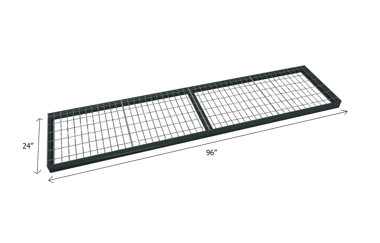 Bulk Shelving Extra Shelf 1000 lb. Capacity - Wire Mesh Decking