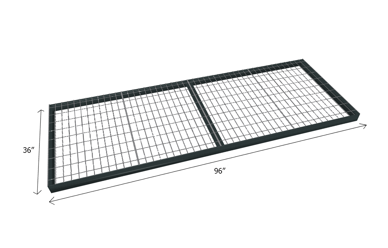 Bulk Shelving Extra Shelf 1000 lb. Capacity - Wire Mesh Decking