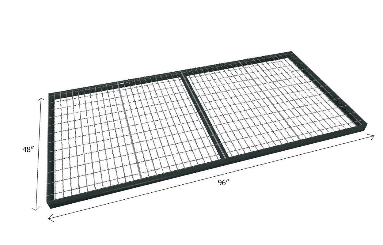 Bulk Shelving Extra Shelf 1000 lb. Capacity - Wire Mesh Decking