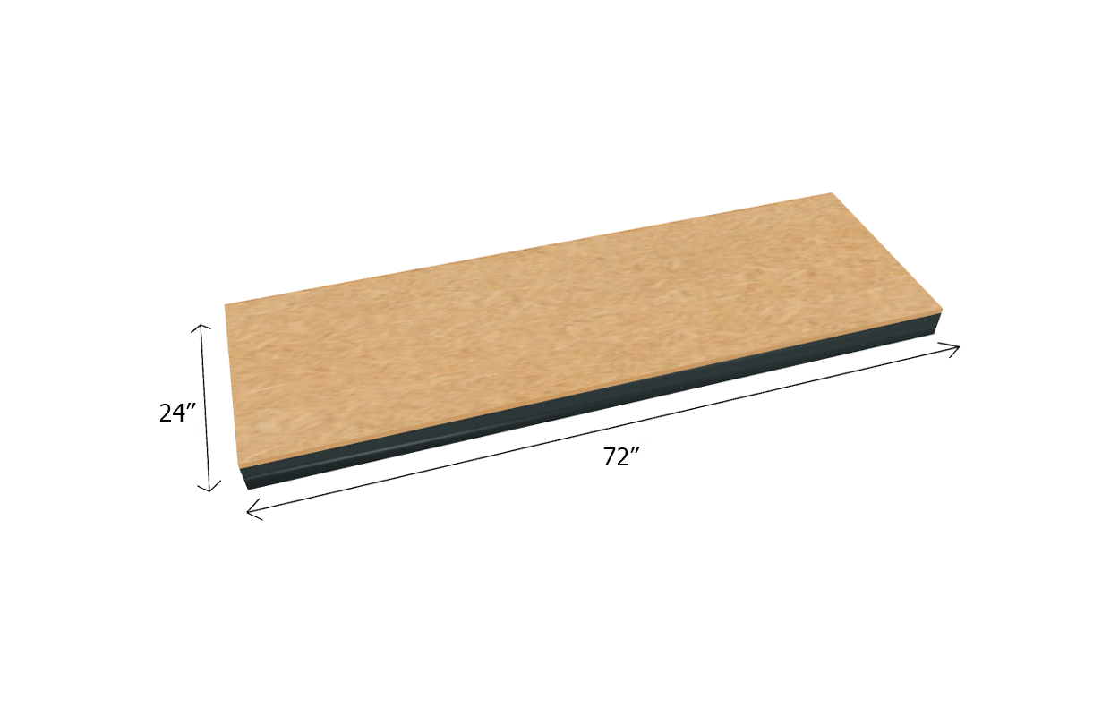 Estantería a granel con estante adicional de 1000 lb de capacidad - Tarima de tablero de partículas de 1/2"