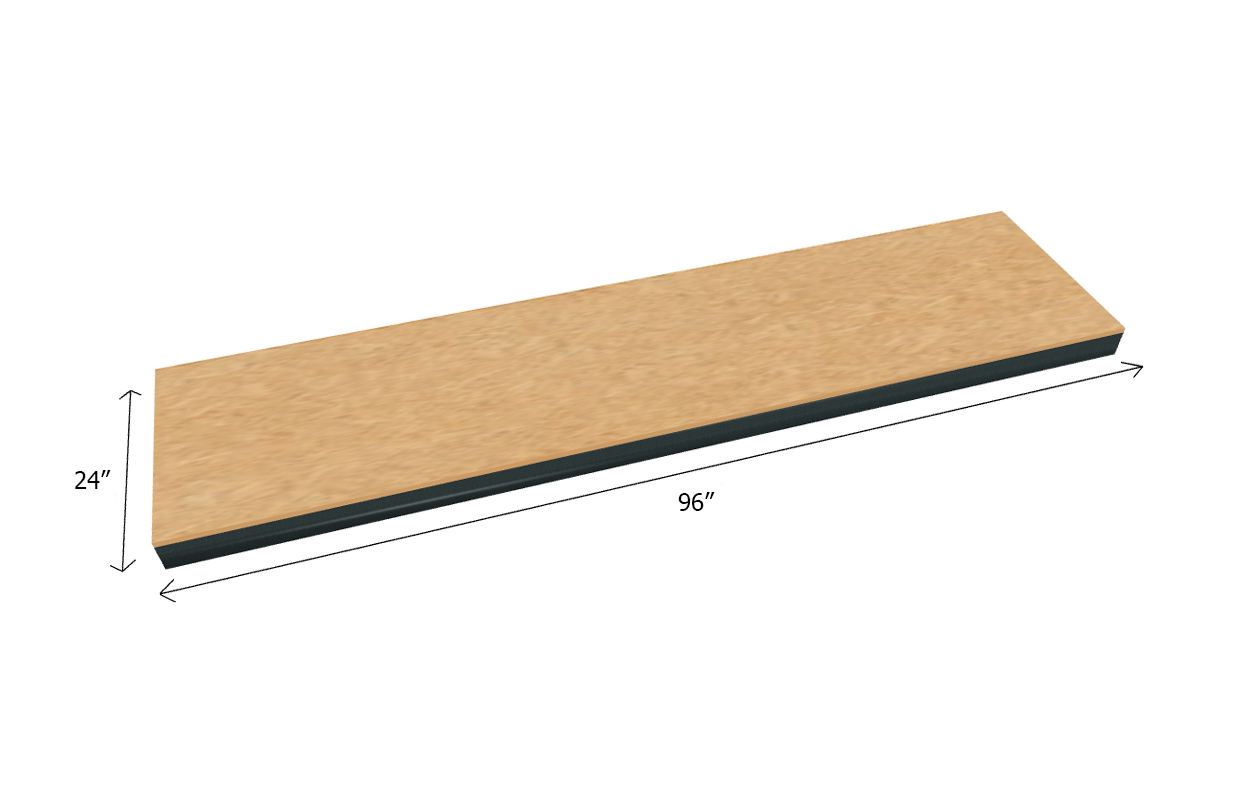 Estantería a granel con estante adicional de 1000 lb de capacidad - Tarima de tablero de partículas de 1/2"