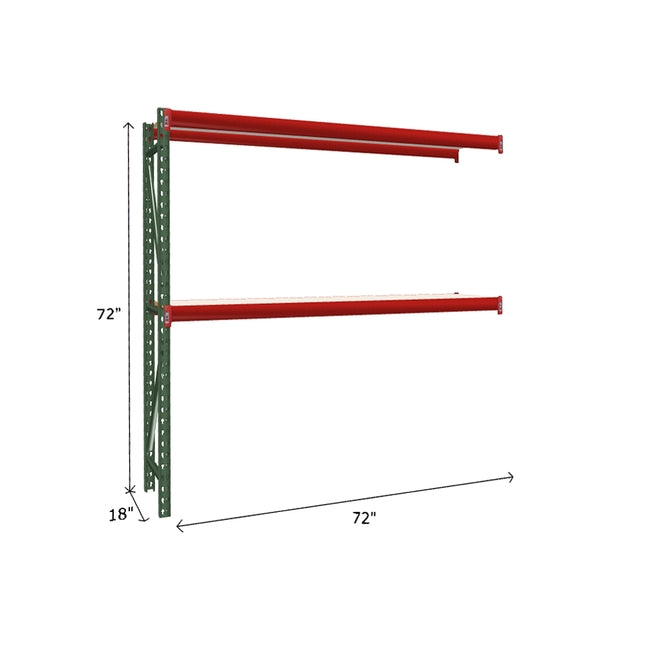 FastRak Add-on Unit with White Laminated Board Decking