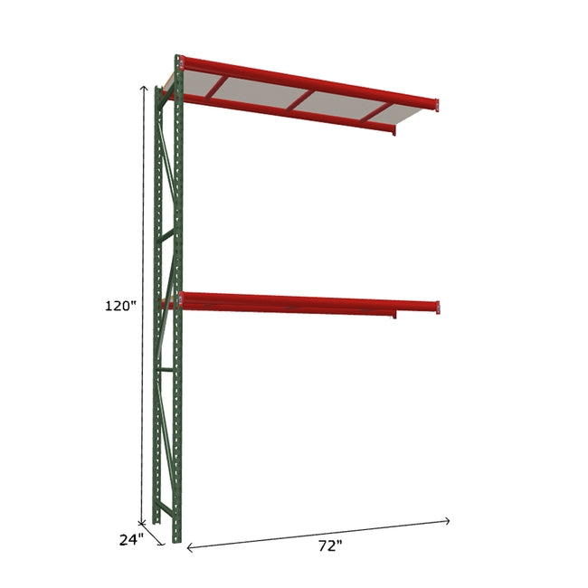 FastRak Add-on Unit with White Laminated Board Decking