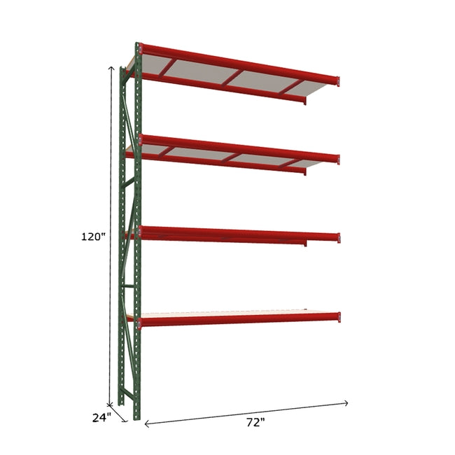 FastRak Add-on Unit with White Laminated Board Decking