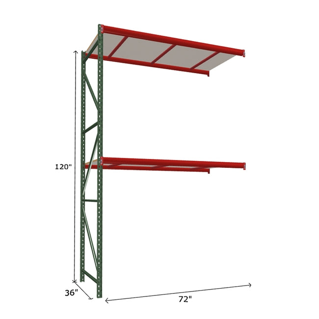 FastRak Add-on Unit with White Laminated Board Decking