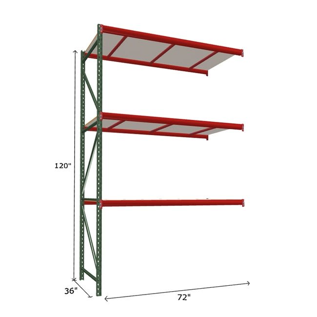 FastRak Add-on Unit with White Laminated Board Decking