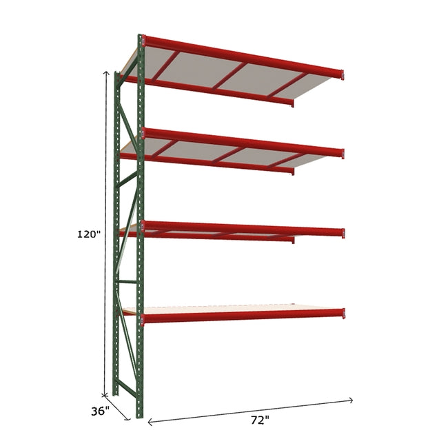 FastRak Add-on Unit with White Laminated Board Decking