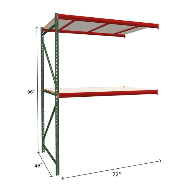 FastRak Add-on Unit with White Laminated Board Decking