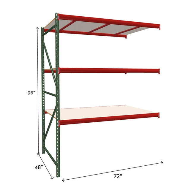 FastRak Add-on Unit with White Laminated Board Decking