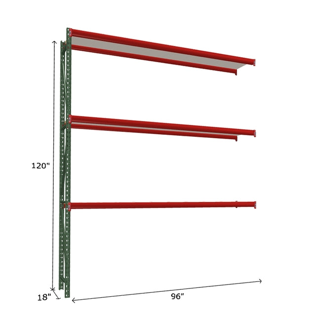 FastRak Add-on Unit with White Laminated Board Decking