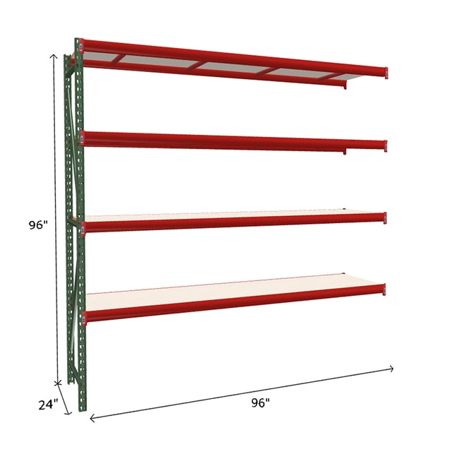 FastRak Add-on Unit with White Laminated Board Decking