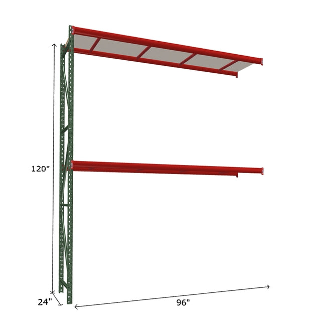 FastRak Add-on Unit with White Laminated Board Decking