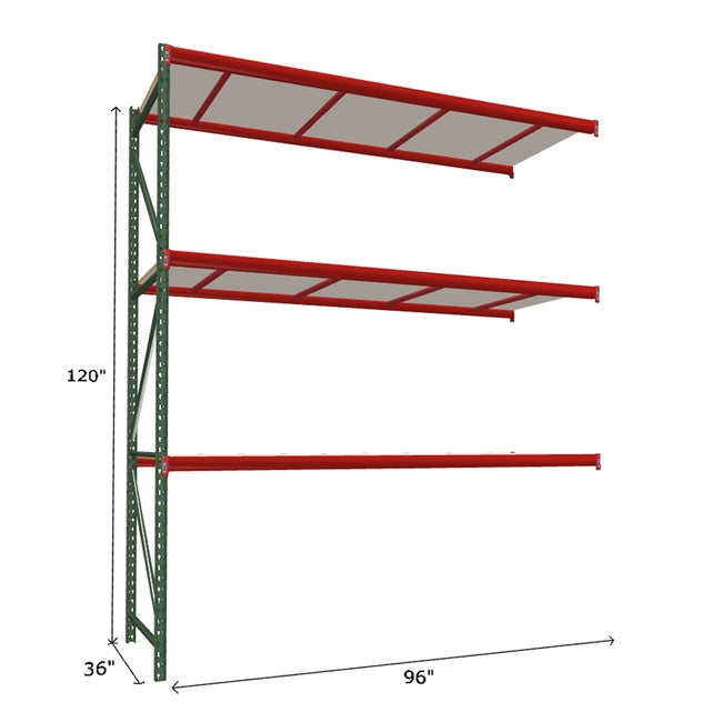 FastRak Add-on Unit with White Laminated Board Decking