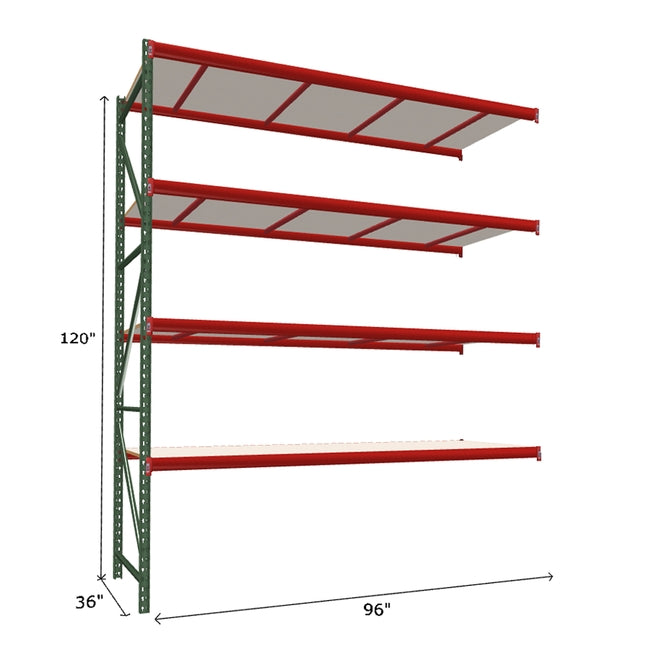 FastRak Add-on Unit with White Laminated Board Decking