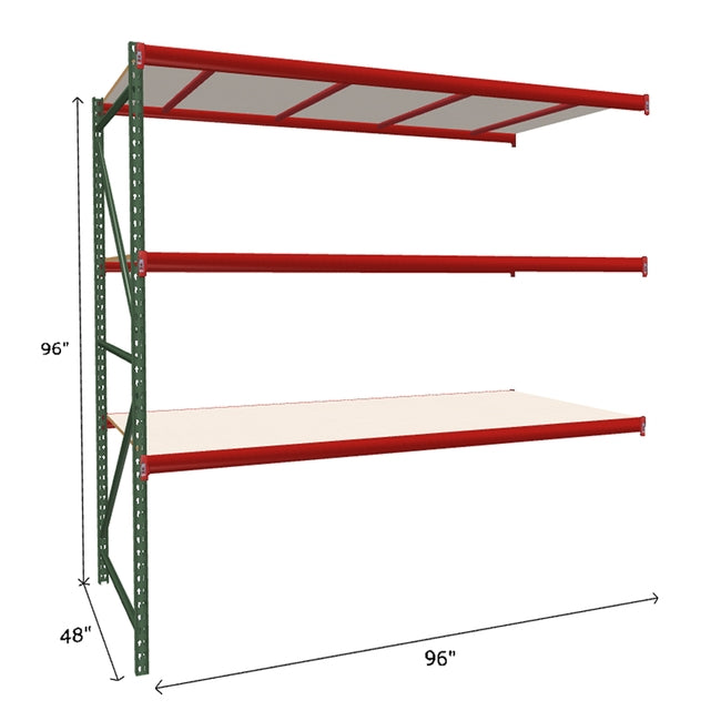 FastRak Add-on Unit with White Laminated Board Decking