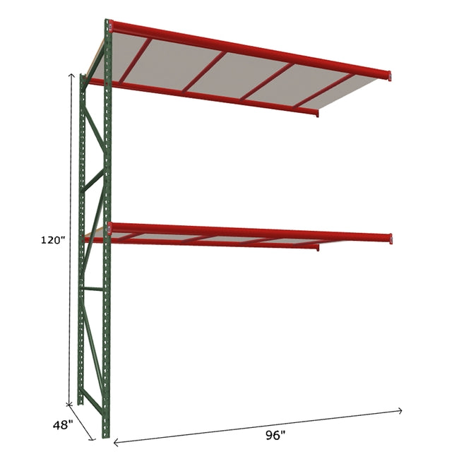 FastRak Add-on Unit with White Laminated Board Decking