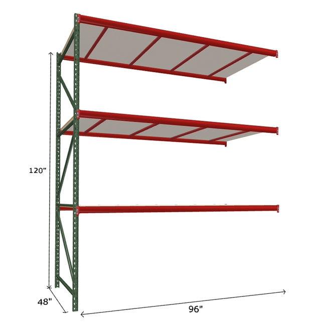 FastRak Add-on Unit with White Laminated Board Decking