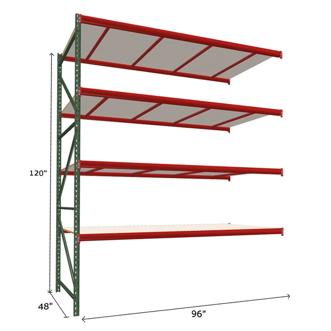 FastRak Add-on Unit with White Laminated Board Decking