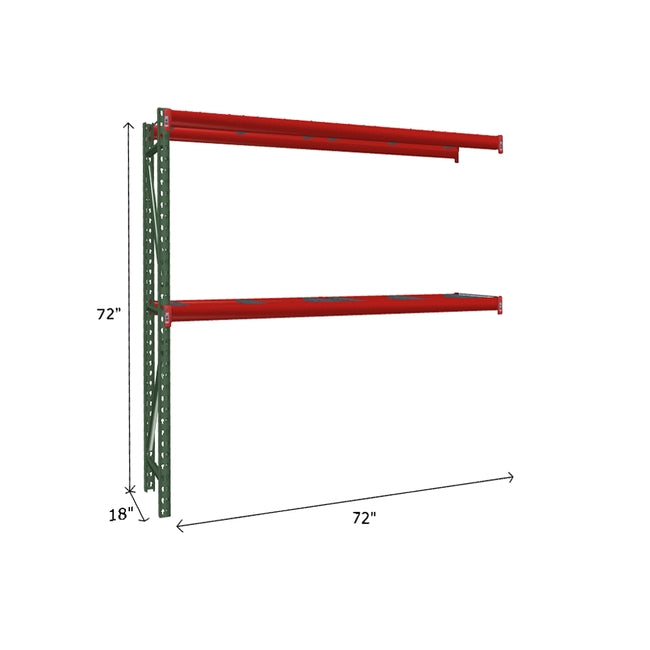 Estantería industrial adicional FastRak con plataforma de malla de alambre