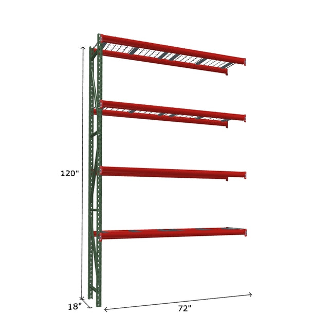 FastRak Add-on Unit with Wire Mesh Decking