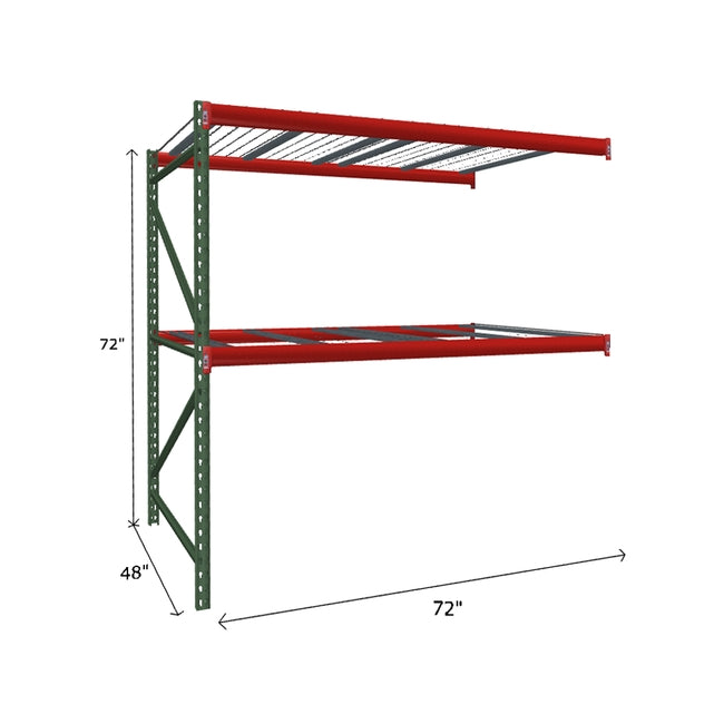 Estantería industrial adicional FastRak con plataforma de malla de alambre