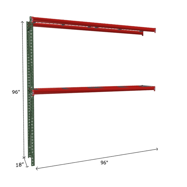 Estantería industrial adicional FastRak con plataforma de malla de alambre
