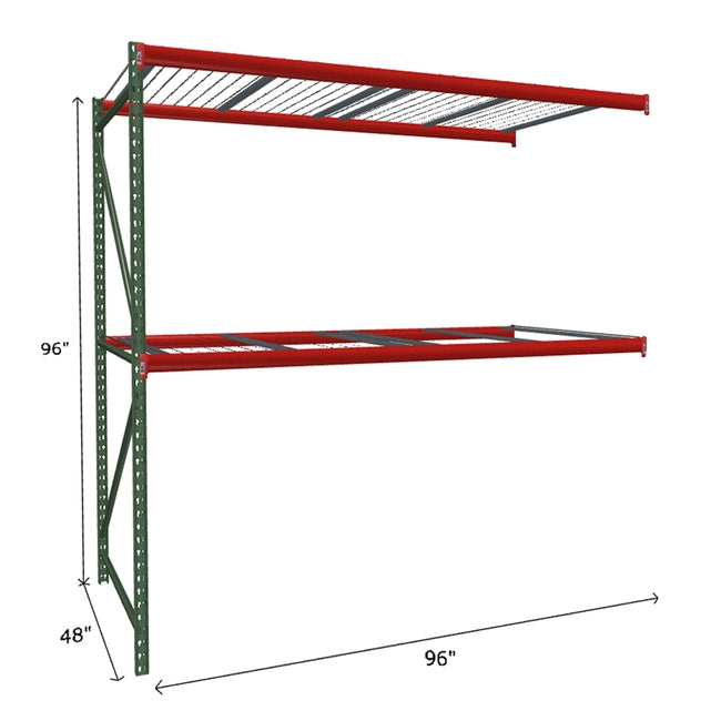 Estantería industrial adicional FastRak con plataforma de malla de alambre