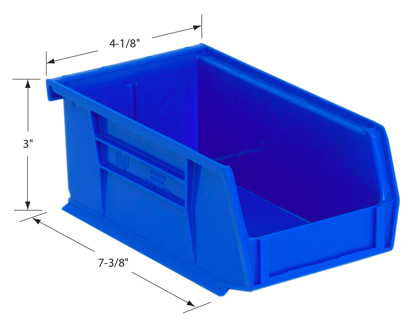 Contenedor apilable de alta resistencia