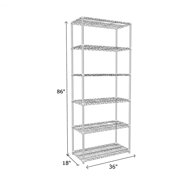 NSF Certified Chrome Wire Shelving Starter Unit