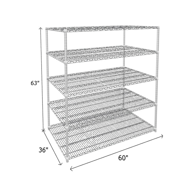 NSF Certified Chrome Wire Shelving Starter Unit