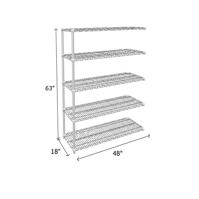 NSF Certified Chrome Wire Shelving Add-On Unit