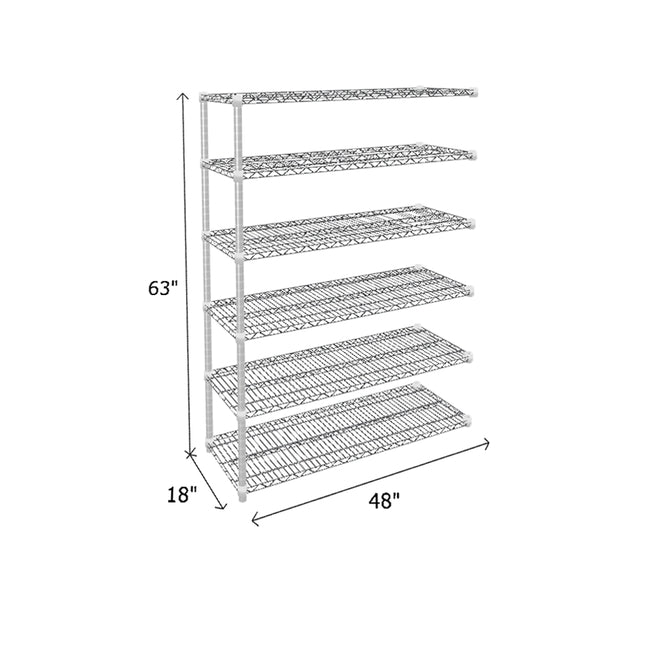 NSF Certified Chrome Wire Shelving Add-On Unit